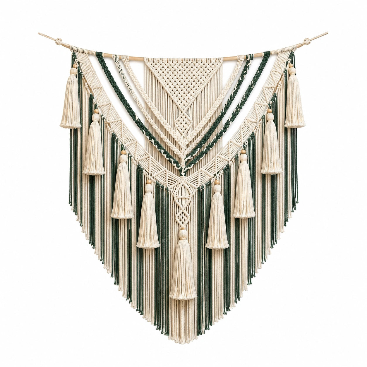 Suspension murale en macrame
